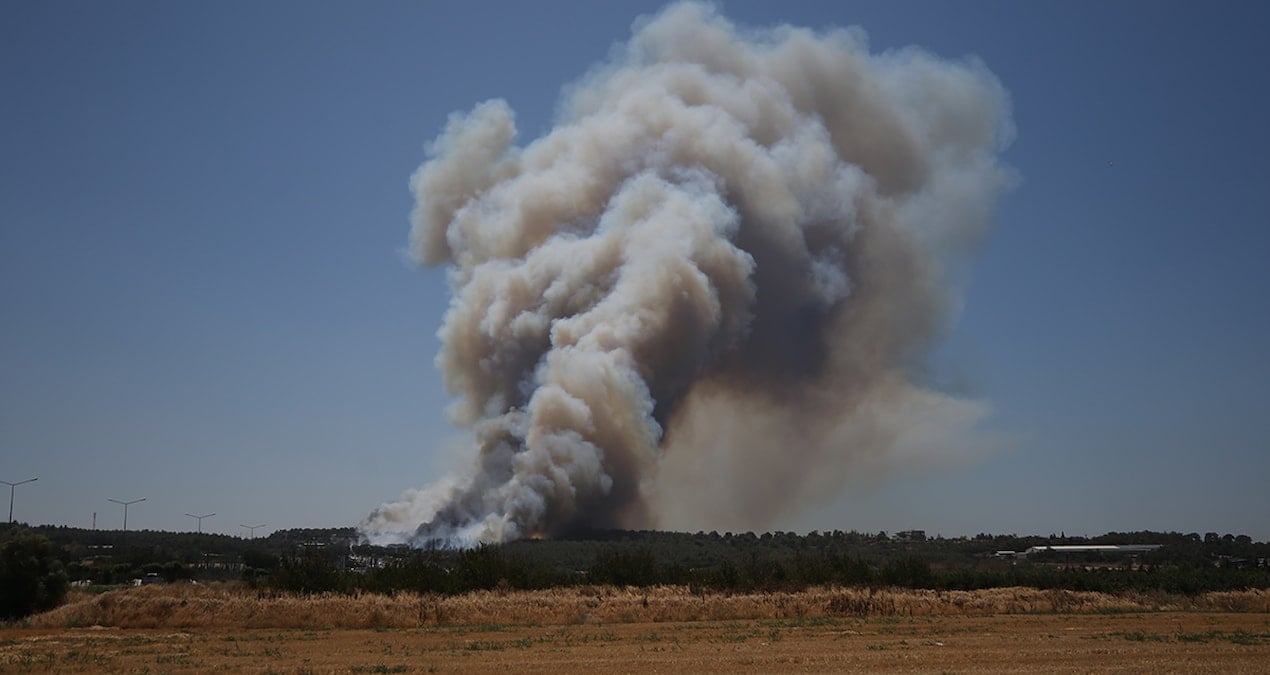 Çanakkale’de orman yangını başladı canakkalede orman yangini basladi cZabM2Ti