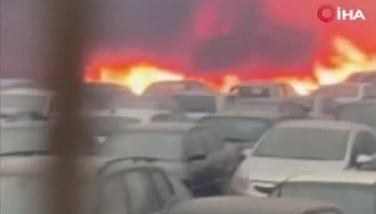 Yunanistan’da orman yangını otoparka sıçradı, 550 araç küle döndü yunanistanda orman yangini otoparka sicradi 550 arac kule dondu mYiUtMWz